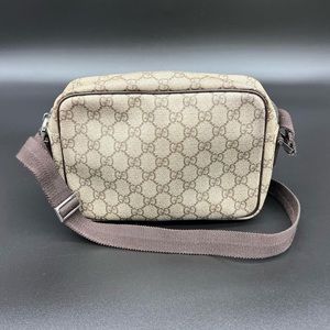 Gucci Monogram “GG Plus”  Camera Crossbody